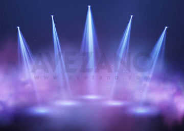 Avezano Purple Fog and Stage Lights Photography Background