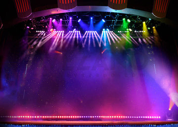 Avezano A Stage with Shining Lights Photography Background