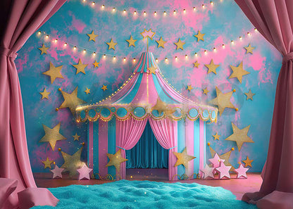 Avezano Circus Stars Cake Smash Photography Background