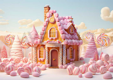 Avezano Biscuit and Candy House Cake Smash Photography Background