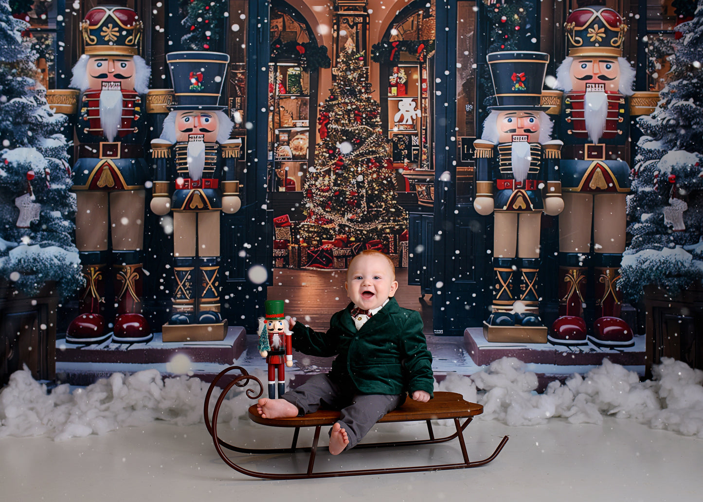 Avezano Christmas Sshop Snow Photography Backdrop
