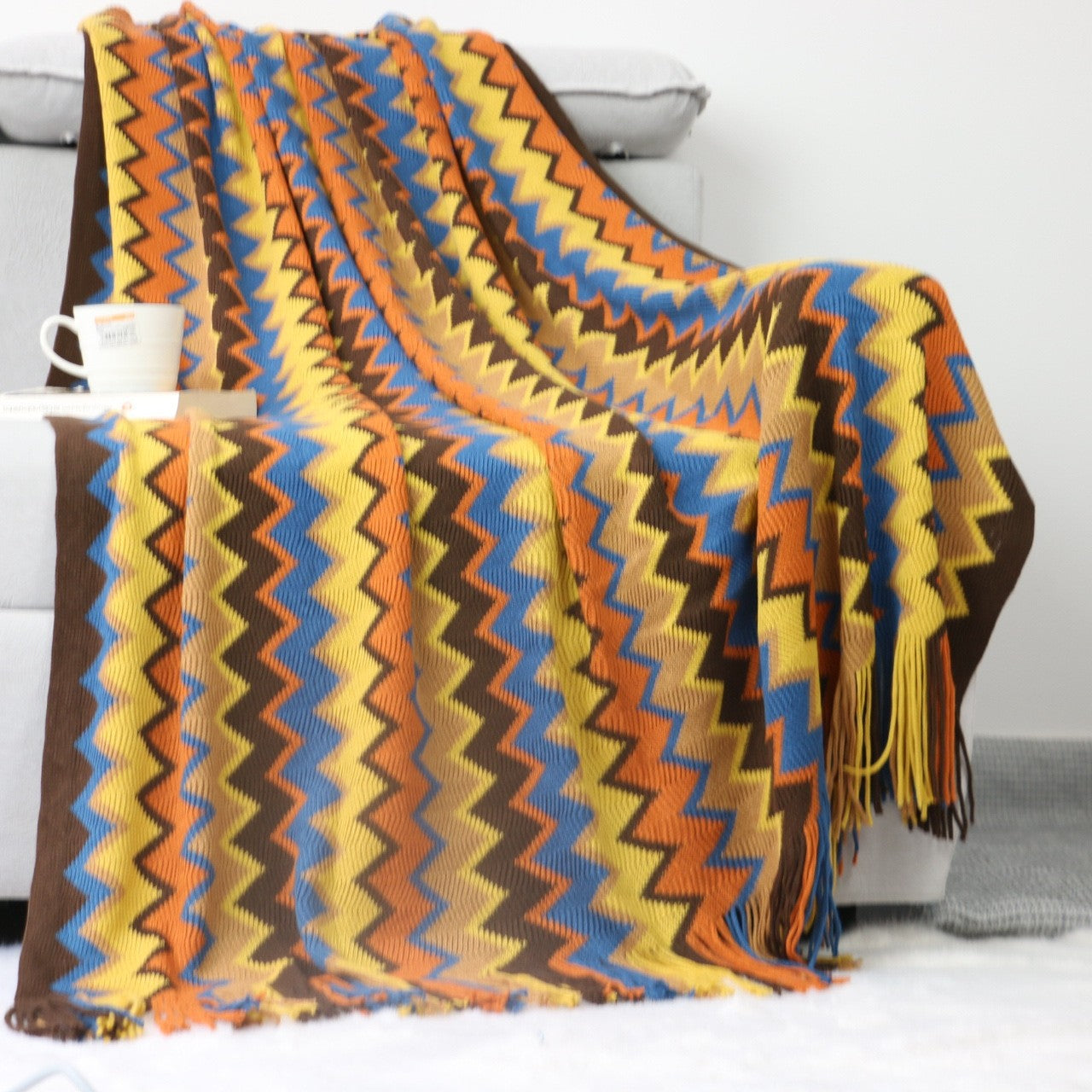 Avezano Bohemian Fall Blanket Newborn Photography Prop
