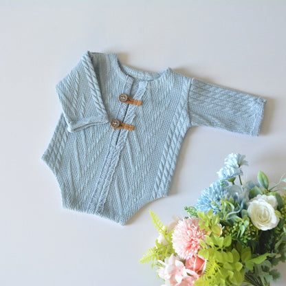 Avezano Knitted Romper For Newborn Photography