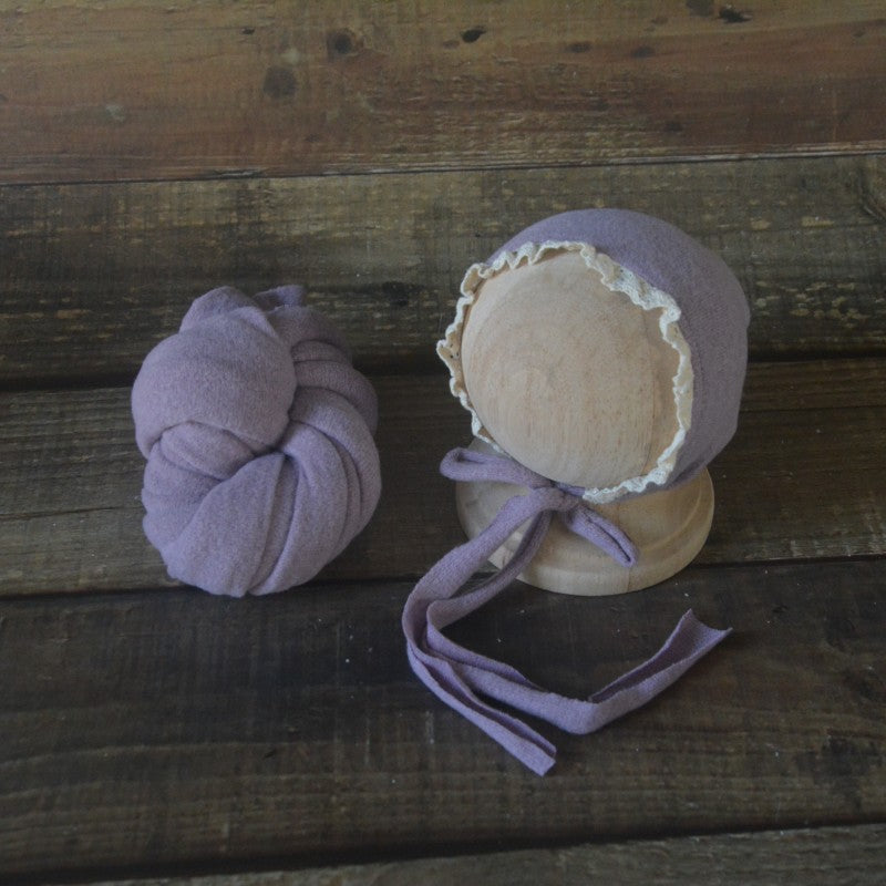 Avezano Newborn Photography Outfit Baby Photoshoot Hat and Wrap Set