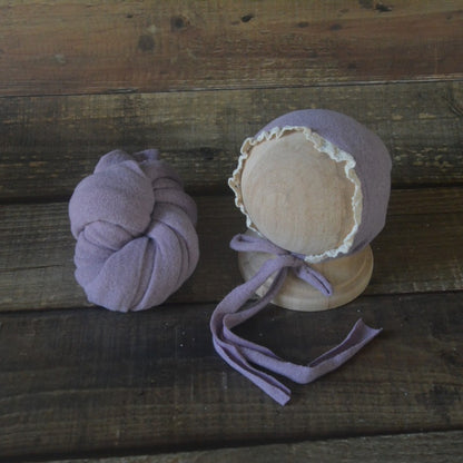 Avezano Newborn Photography Outfit Baby Photoshoot Hat and Wrap Set