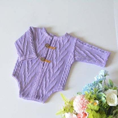 Avezano Knitted Romper For Newborn Photography