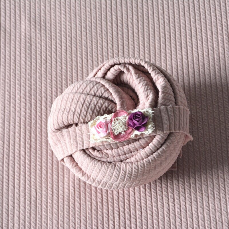 Avezano Stretchy Wrap Blanket and Pillow Newborn Photography Prop Set