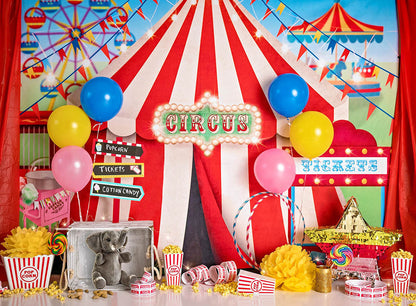 VIP Clearance Sale AvezanoIce Circus Photography Backdrop