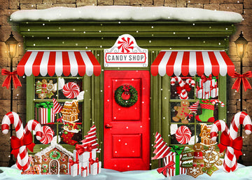 Avezano Christmas Candy Shop Photography Background-AVEZANO