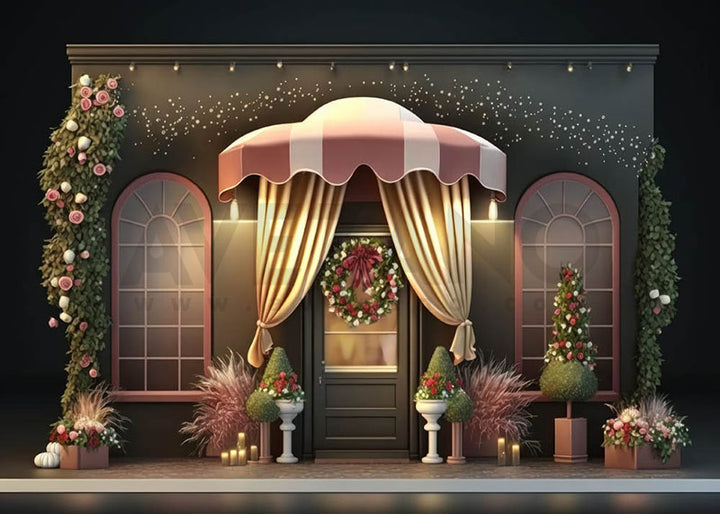 Avezano Christmas Decoration Shop Photography Background-AVEZANO