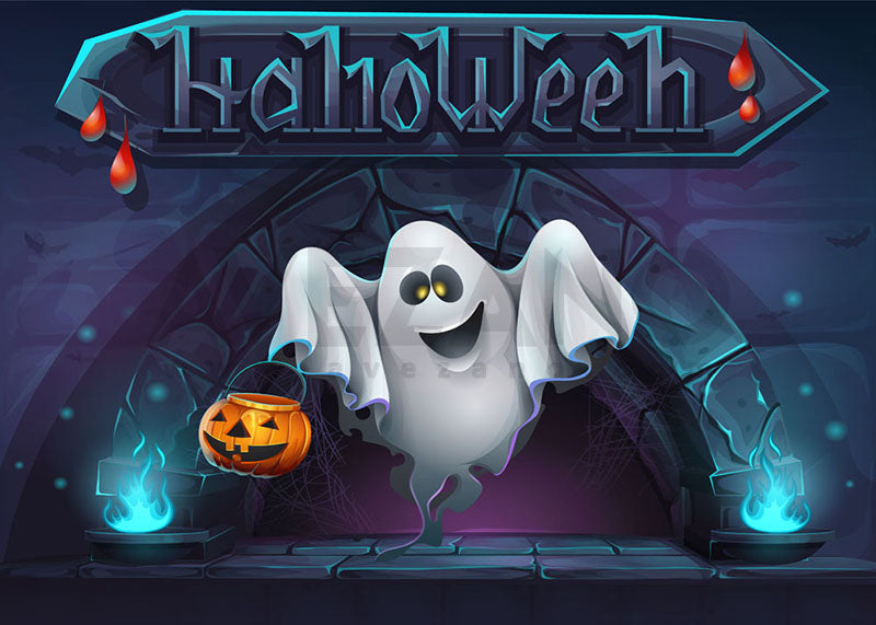 Avezano Halloween Cave Ghostn Backdrop for Photography-AVEZANO