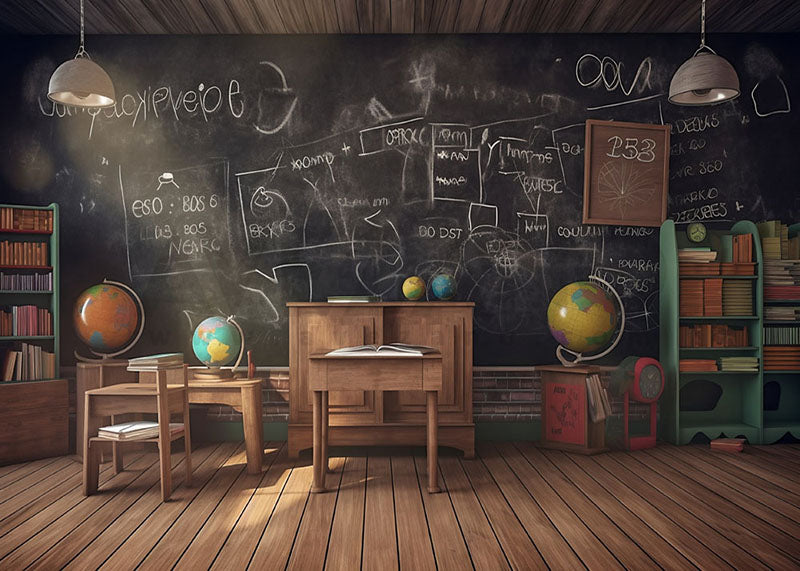 Avezano Blackboard Class Photography Backdrop For Back To School-AVEZANO