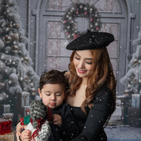 Avezano Christmas Tree Gift Door Photography Backdrop