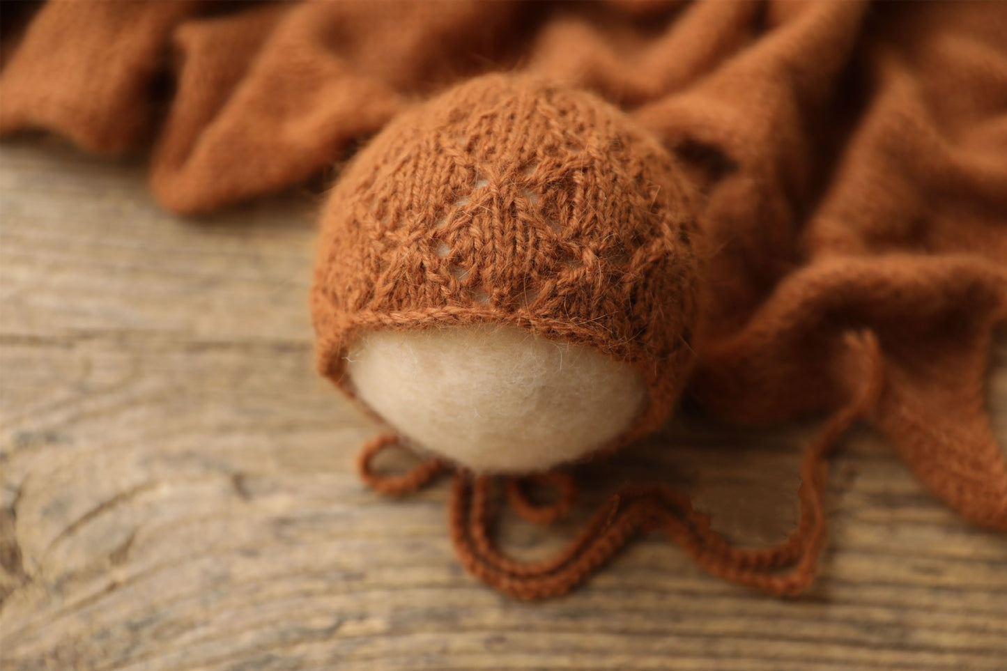 Avezano Newborn Hollow Knit Hat Photography Prop
