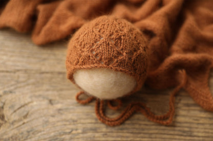 Avezano Newborn Hollow Knit Hat Photography Prop