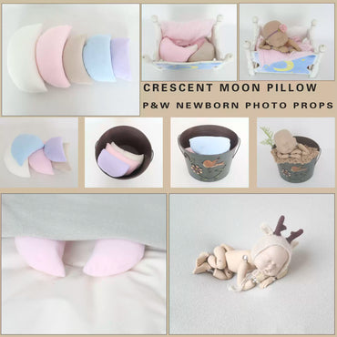 Avezano Crescent Pillow Bean Bag Newborn Photography Props