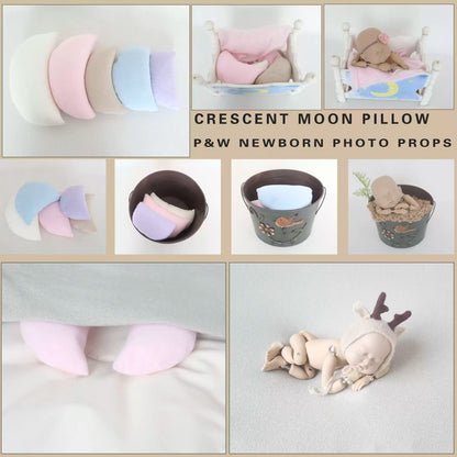Avezano Crescent Pillow Bean Bag Newborn Photography Props