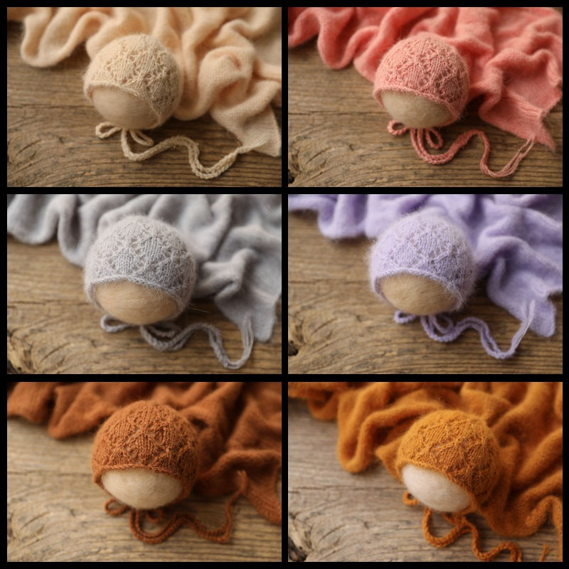 Avezano Newborn Hollow Knit Hat Photography Prop