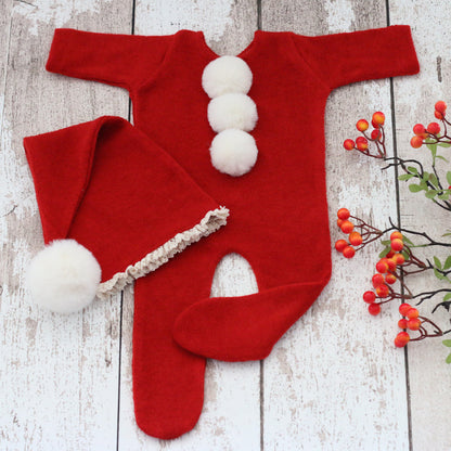 Avezano Two-piece Baby Christmas Jumpsuit Set