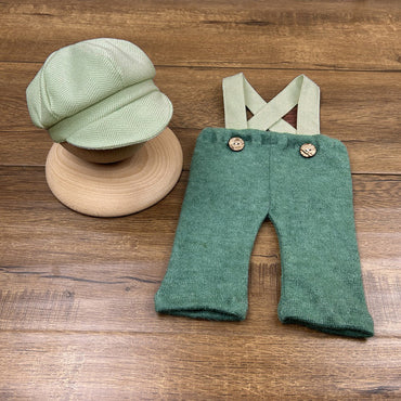 Avezano Newborn Green Baby Carrier Pants Set Photography Props