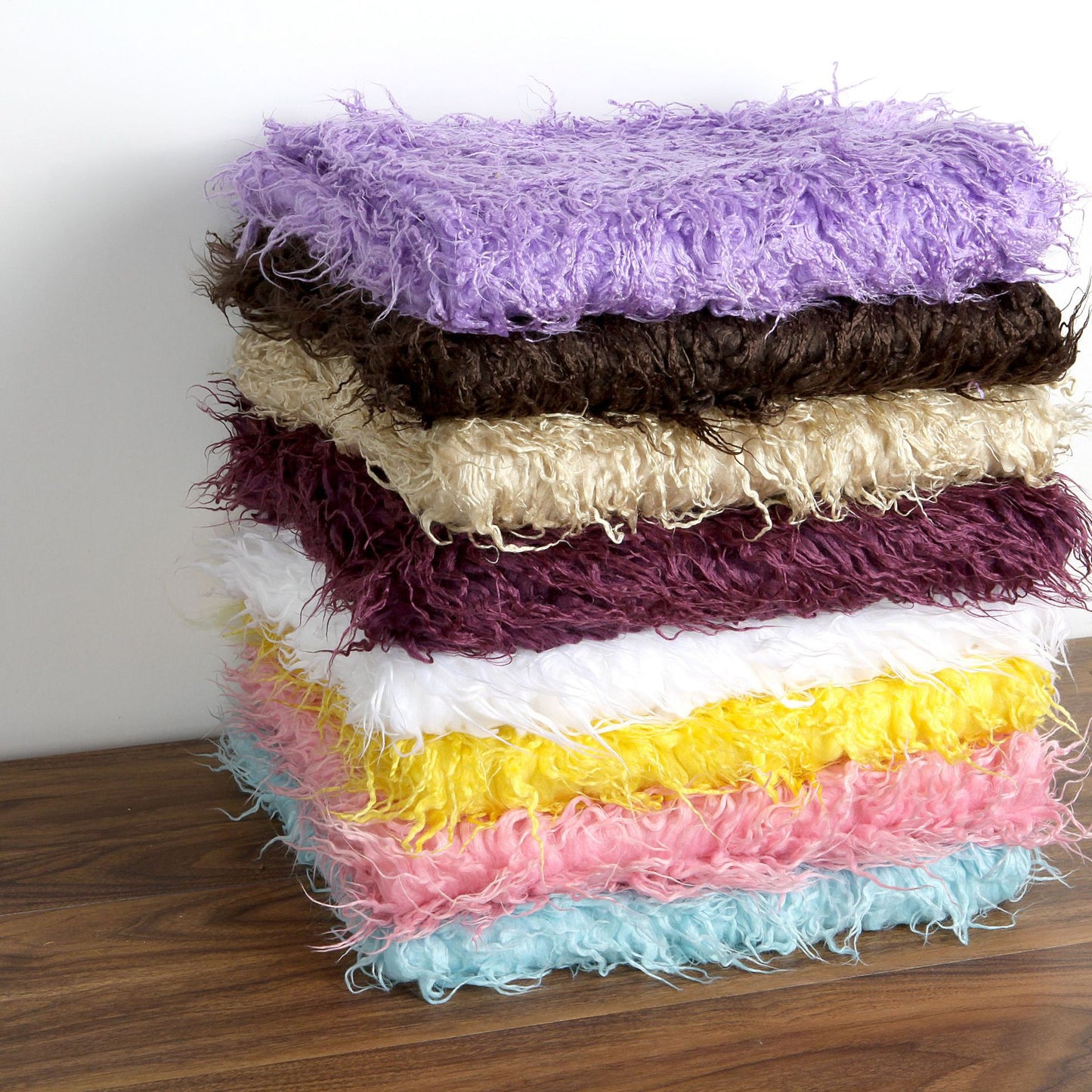 Avezano Long Fur Newborn Photography Blanket Prop