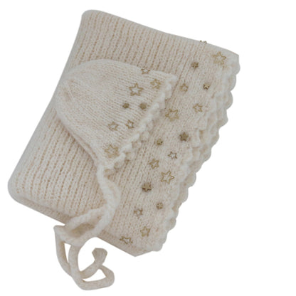 Avezano Baby Mohair Hand-Sewn Stars Cloth + Hat