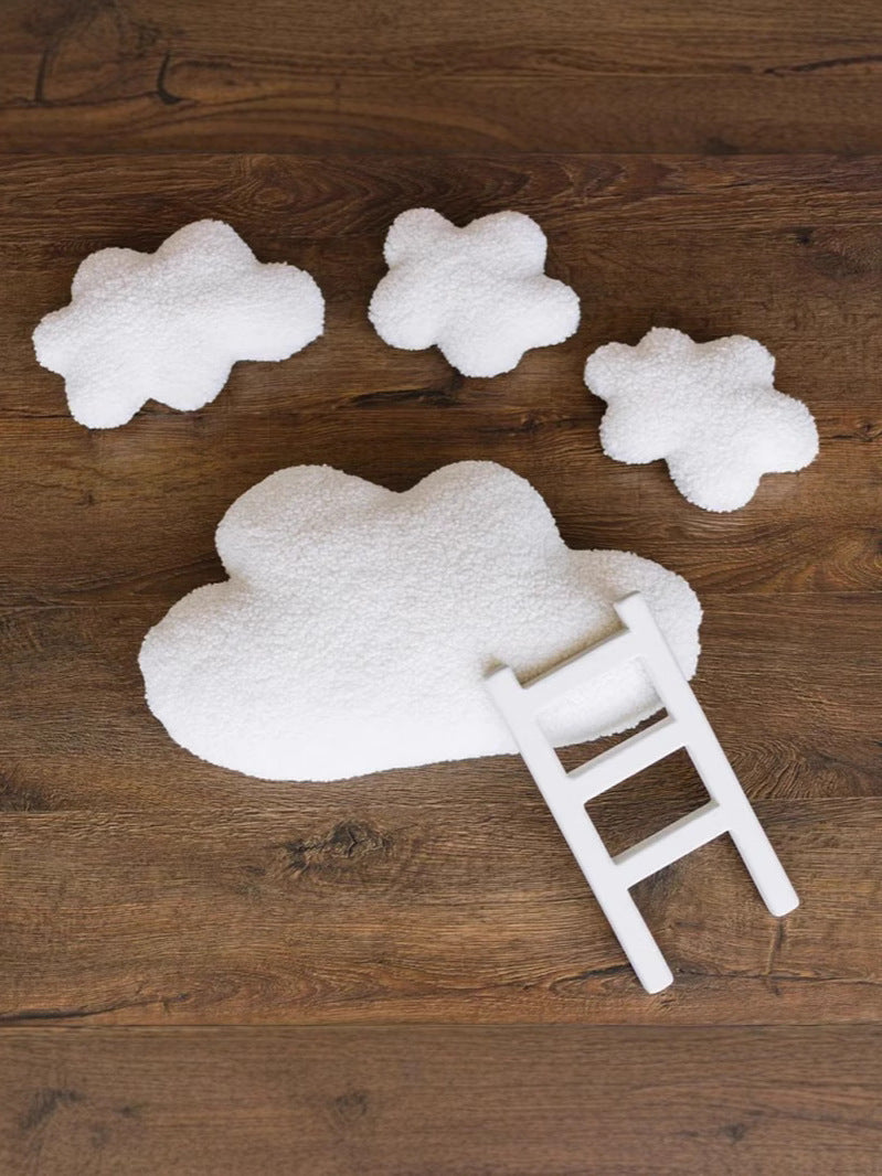 Avezano Newborn Baby Cloud Ladder Prop and a Shaping Pillow for Taking Photos