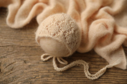 Avezano Newborn Hollow Knit Hat Photography Prop
