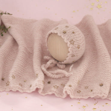 Avezano Baby Mohair Hand-Sewn Stars Cloth + Hat
