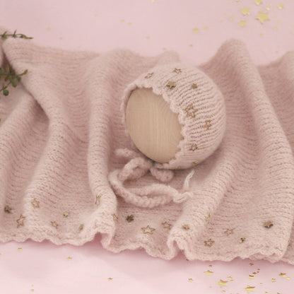 Avezano Baby Mohair Hand-Sewn Stars Cloth + Hat