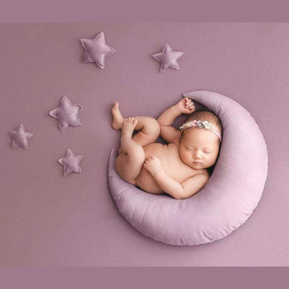 Avezano Newborn Photo-Assisted Styling Crescent Pillow Star Set