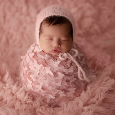 Avezano Newborn Butterfly Lace Swaddle Photography Prop