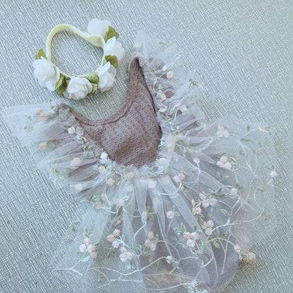 Avezano Newborn Baby Photography Lace Princess Puffy Skirt