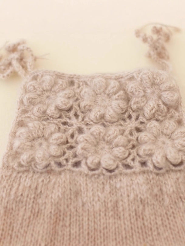 Avezano Mohair Crochet Romper Set Photography Prop