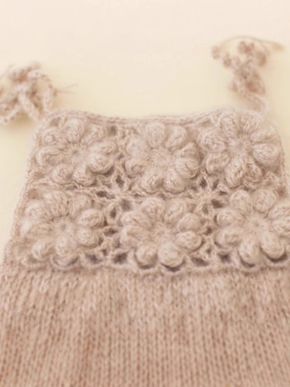 Avezano Mohair Crochet Romper Set Photography Prop