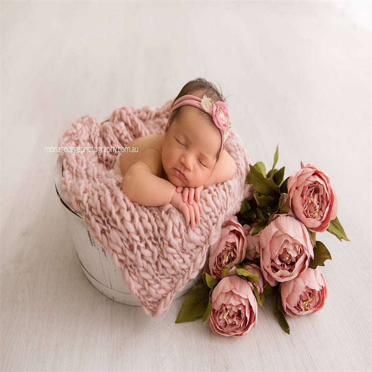 Avezano Square Baby Photography Blanket Photo Prop