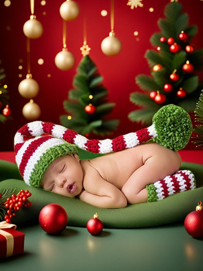 Avezano Christmas Photography Costume Prop Baby