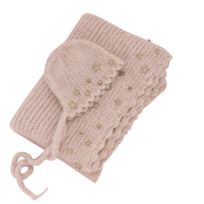 Avezano Baby Mohair Hand-Sewn Stars Cloth + Hat