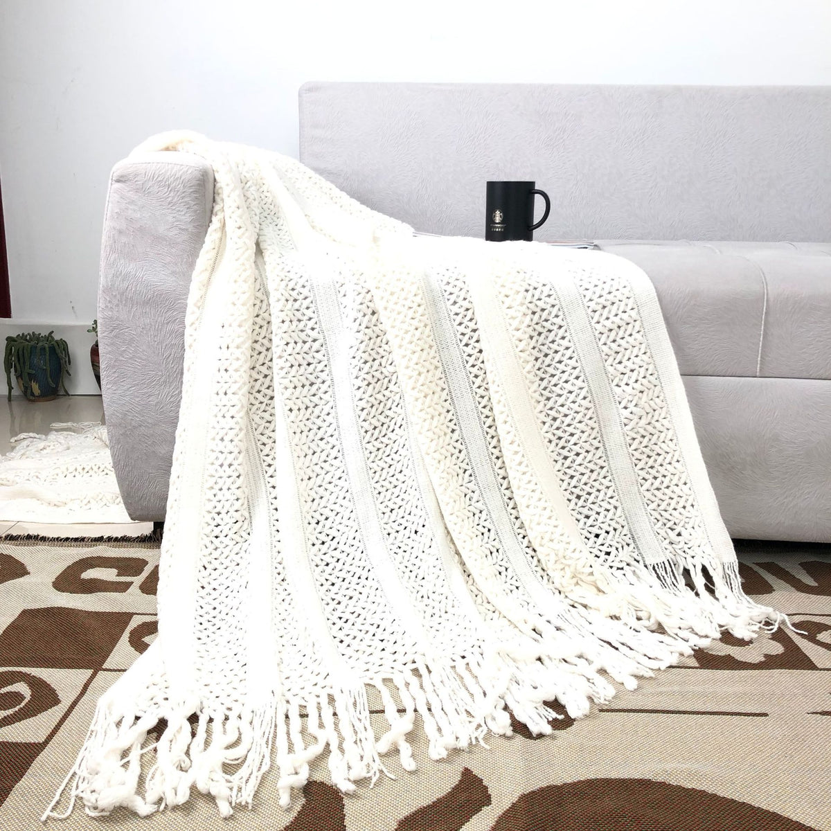 Avezano Luxury European Solid Color Photography Blanket Prop