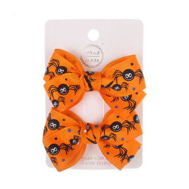 Avezano Halloween Baby Bow Hair Clips 2Pcs Photo Props