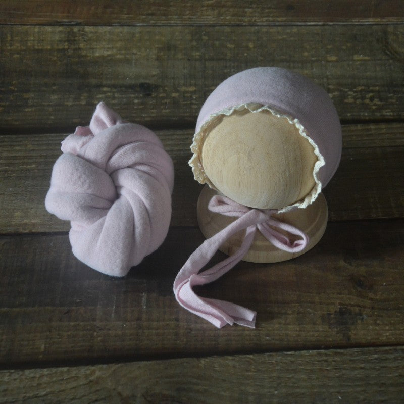 Avezano Newborn Photography Outfit Baby Photoshoot Hat and Wrap Set