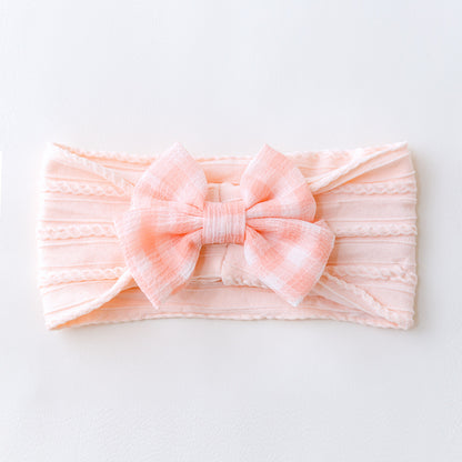 Avezano Floral Bow Hair Headband Photography Prop for Newborn Kids Photoshoots