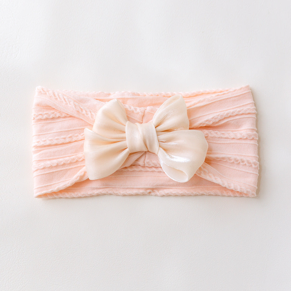 Avezano Floral Bow Hair Headband Photography Prop for Newborn Kids Photoshoots
