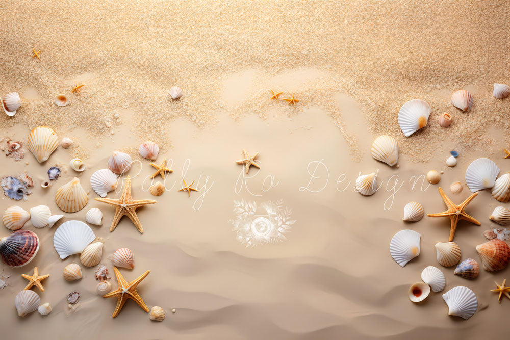 Shell Backdrop Easy Avezano Beaches and Shells Photography Backdrop Designed By Polly Ro D