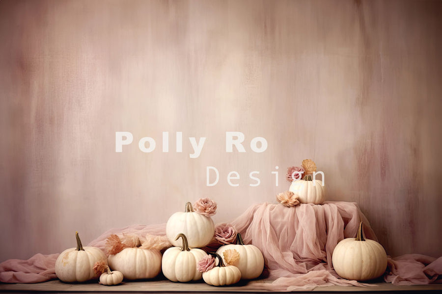 Avezano Autumn Pumpkin Theme Photography Backdrop Designed By Polly Ro Design