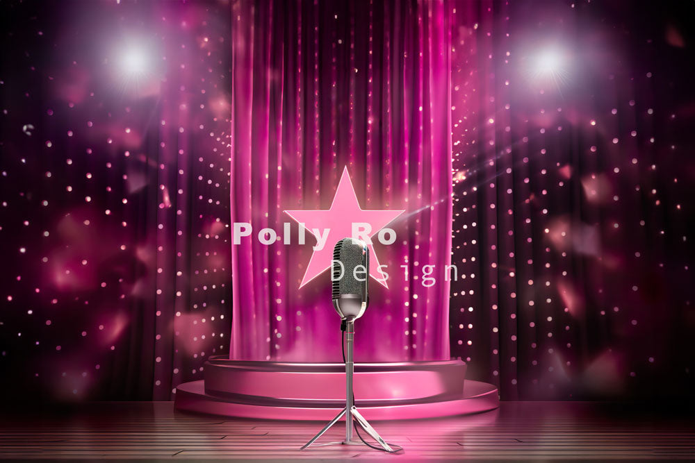 Avezano Shining Stage Photography Backdrop Designed By Polly Ro Design