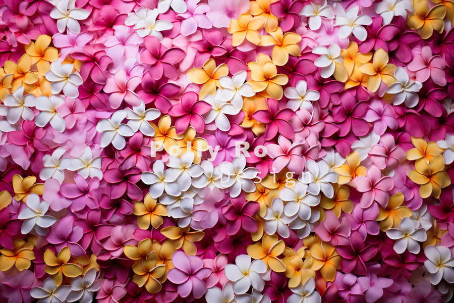 Avezano Spring Flowers Photography Backdrop Designed By Polly Ro Design