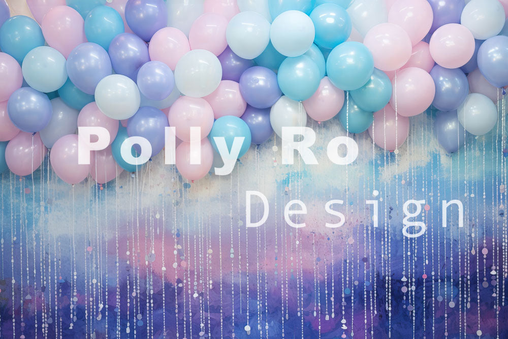 Avezano Birthday Party Balloons Photography Backdrop Designed By Polly Ro Design