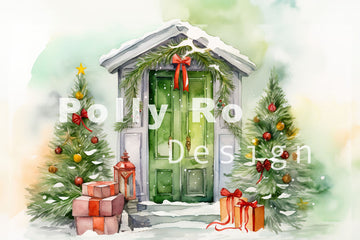 Avezano Christmas Decoration Photography Backdrop Designed By Polly Ro Design