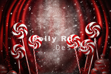 Avezano Christmas Lollipop Photography Backdrop Designed By Polly Ro Design